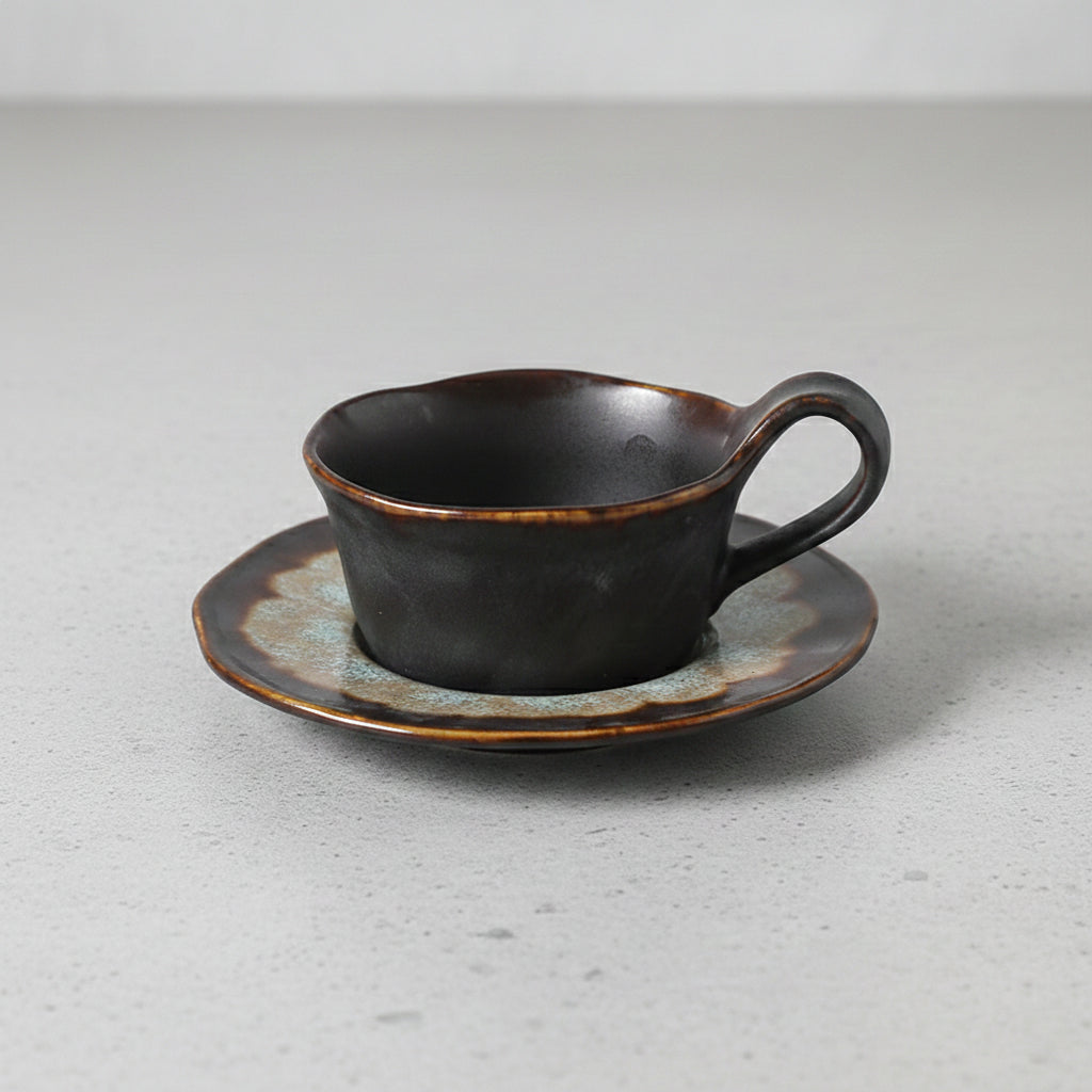 Kiln-Glazed Artisanal Coffee Set