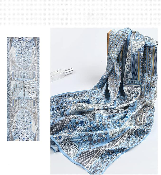 4 Pcs or2 Pcs 27 inches Silk Feel Satin Square Head Scarves for Women Neck Hair Scarves Hair Bandanas Neckerchief Fashion