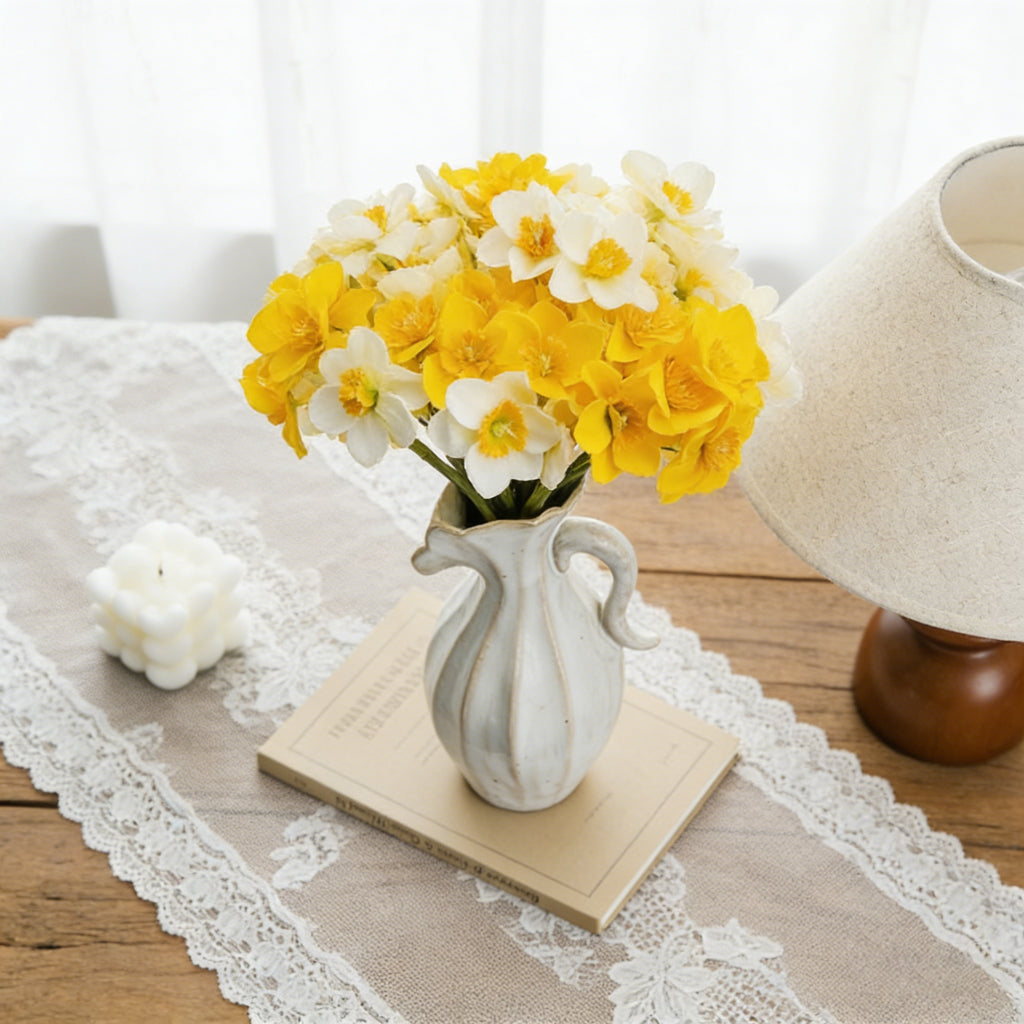 The Nordic Cream Abstract Vase