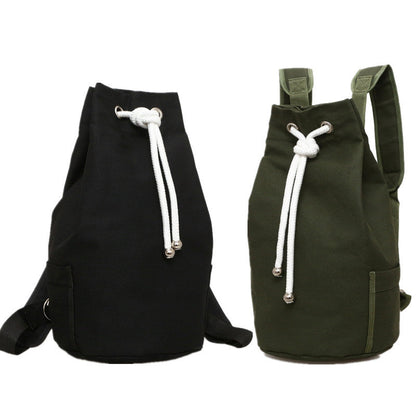 Drawstring Canvas Backpack