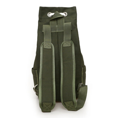 Drawstring Canvas Backpack