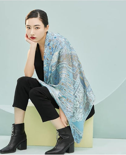 4 Pcs or2 Pcs 27 inches Silk Feel Satin Square Head Scarves for Women Neck Hair Scarves Hair Bandanas Neckerchief Fashion