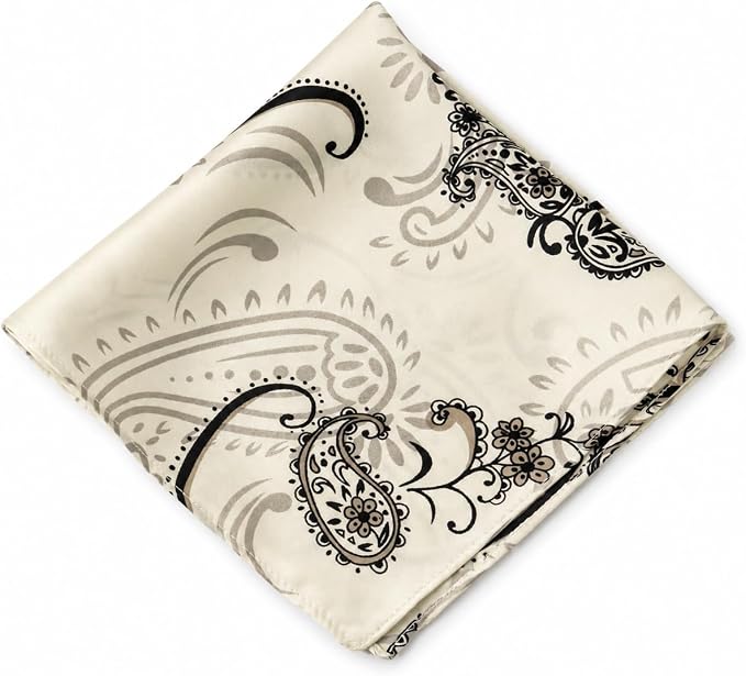 100% Silk Pocket Square 13.7” Solid Color for Men Wedding Party Handkerchief Gentleman