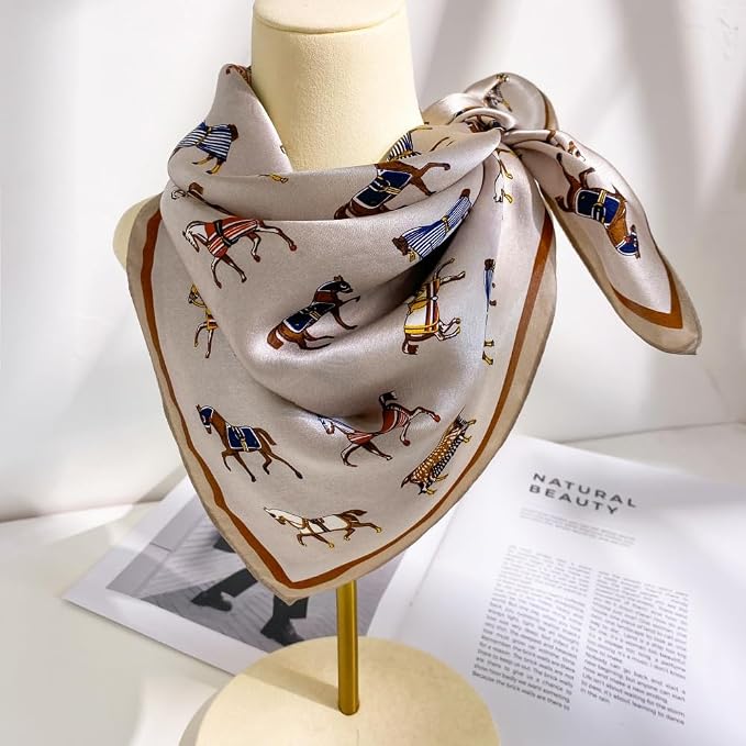 100% Mulberry Silk Hair Scarf Head Sleeping Wrap Satin Head Scarf for Women