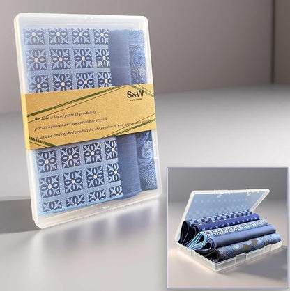 5 Assorted Handkerchiefs for Men Square Size One Size