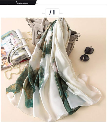 Fashion Scarves Scarf Silk Feeling Scarves Long Lightweight Sunscreen Shawls for Women