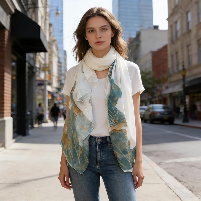 Fashion Scarves Scarf Silk Feeling Scarves Long Lightweight Sunscreen Shawls for Women