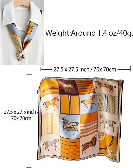 Hair Bandanas Scarf For Women Lightweight Fashion Neck Silk Satin Head Scarves For Sleeping Handbags Scarf