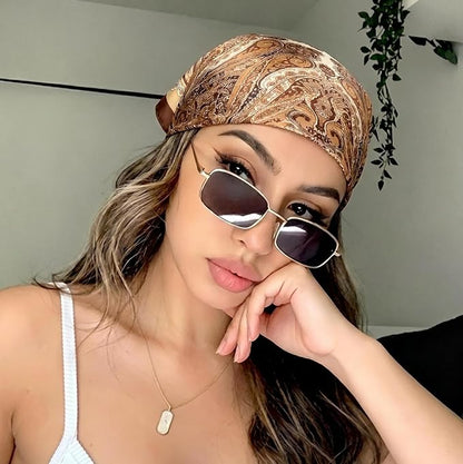 Satin Head Scarf Silk Like Hair Scarf Stain Bandana For Women Hair Scarves Accessories Fashion Neck Silk