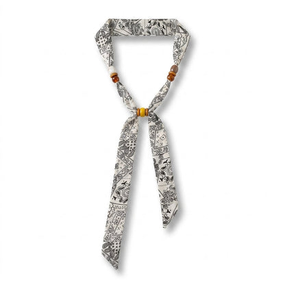 Adjustable Beaded Neck Scarf
