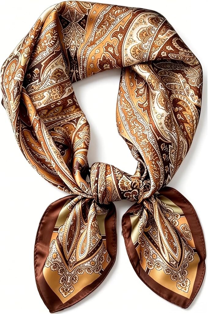Satin Head Scarf Silk Like Hair Scarf Stain Bandana For Women Hair Scarves Accessories Fashion Neck Silk