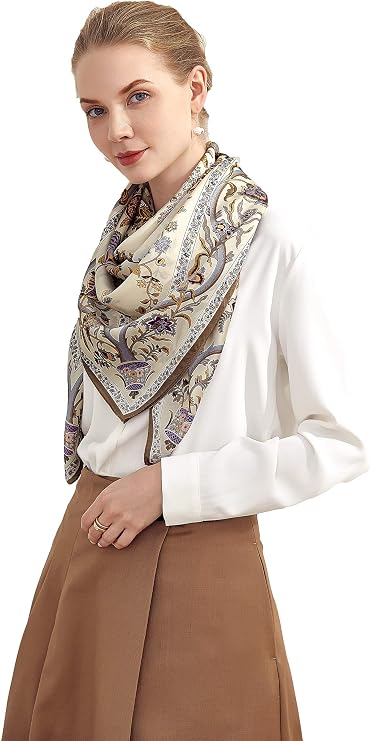 100% Silk Scarves, Extra-Large and XX-Large