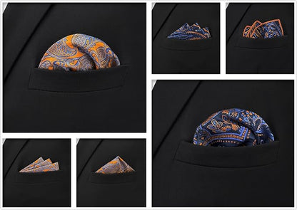 5 Assorted Handkerchiefs for Men Square Size One Size