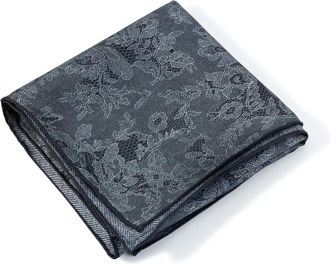 100% Mulberry Silk Twill Scarf,Geometric Pattern Headscarf Shawl and Neck,Artistic Scarf Gift for Women Girls