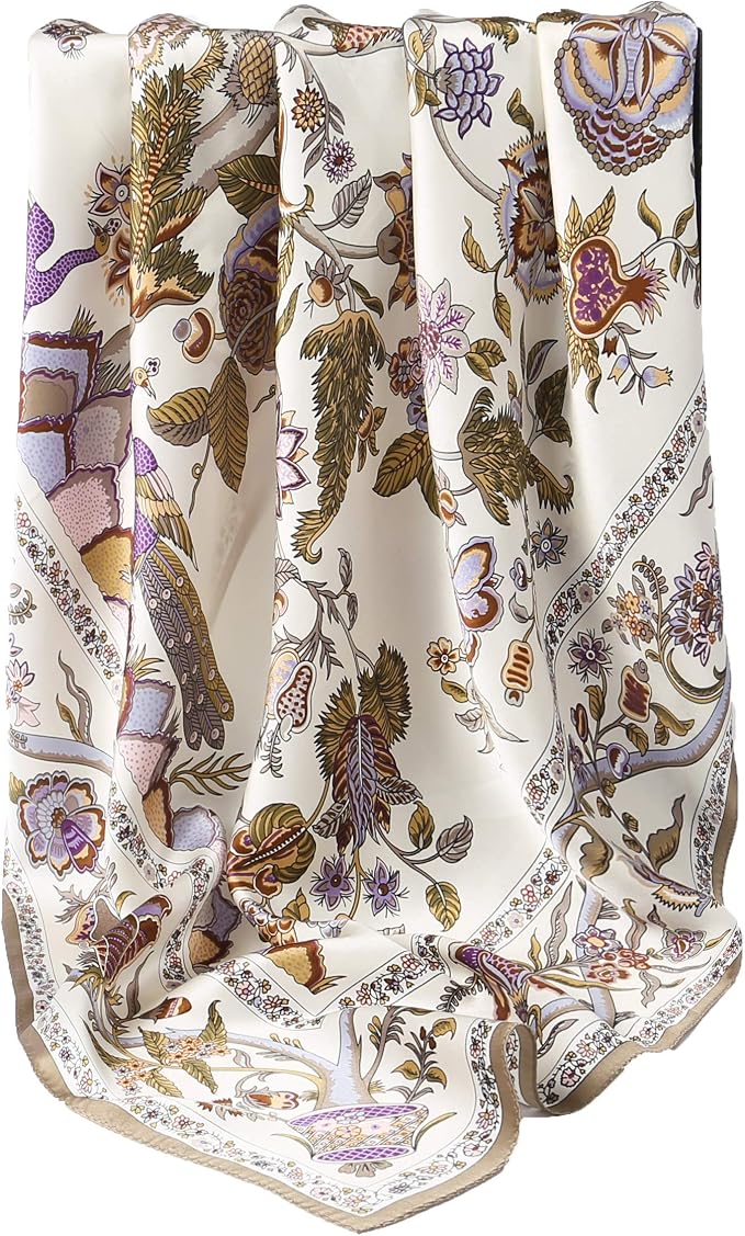 100% Silk Scarves, Extra-Large and XX-Large