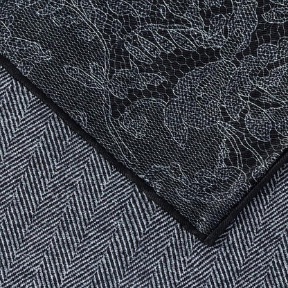 100% Mulberry Silk Twill Scarf,Geometric Pattern Headscarf Shawl and Neck,Artistic Scarf Gift for Women Girls