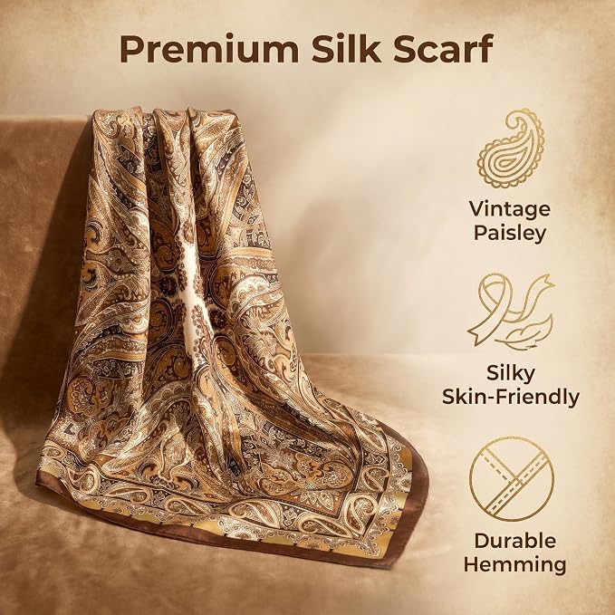 Satin Head Scarf Silk Like Hair Scarf Stain Bandana For Women Hair Scarves Accessories Fashion Neck Silk