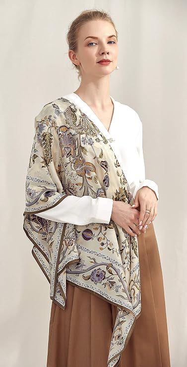 100% Silk Scarves, Extra-Large and XX-Large