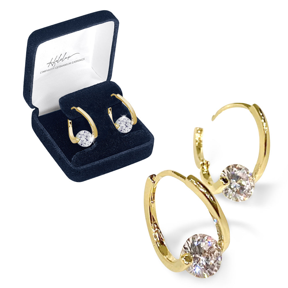 🔥Classic Sparkling Zircon Huggie Earrings | Minimalist Luxury Geometric Hoop Earrings for Women