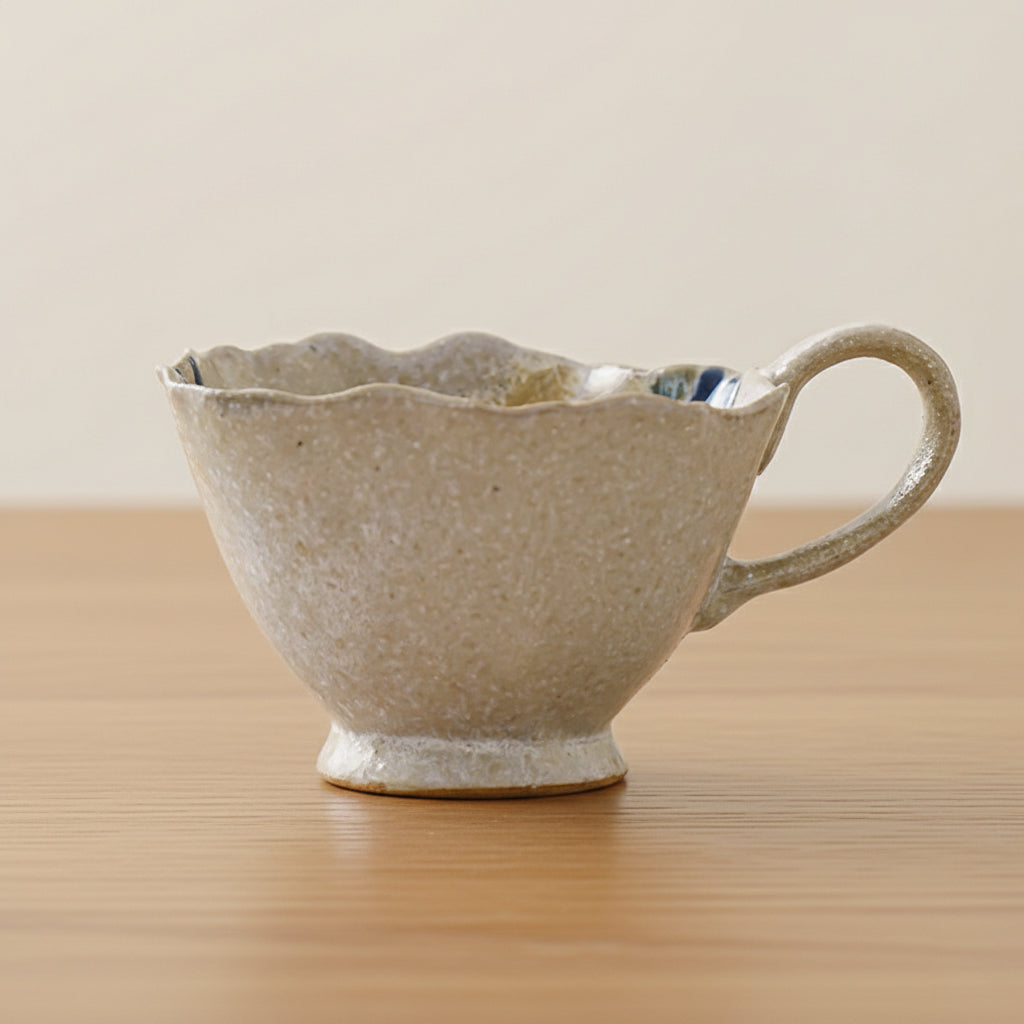 Retro Hand-Glazed Irregular Ceramic Coffee Set