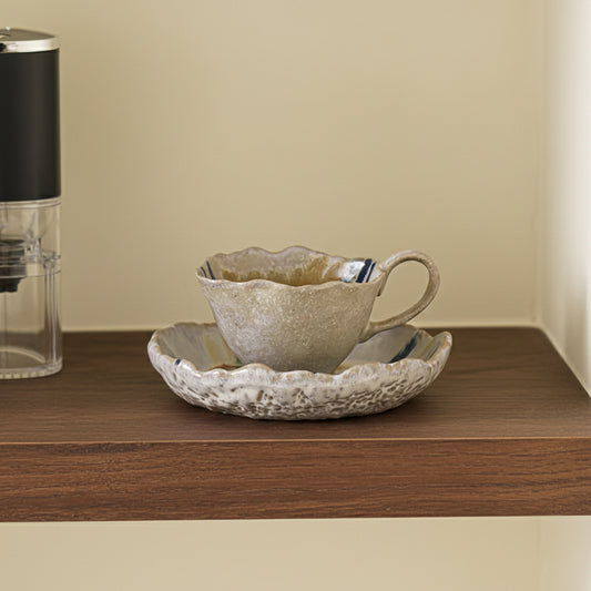 Retro Hand-Glazed Irregular Ceramic Coffee Set