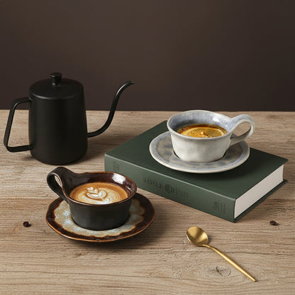 Kiln-Glazed Artisanal Coffee Set
