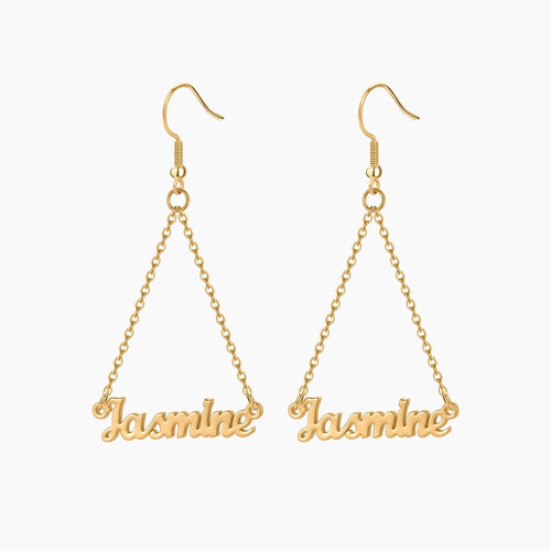 Aleyna Name Dangle Earrings