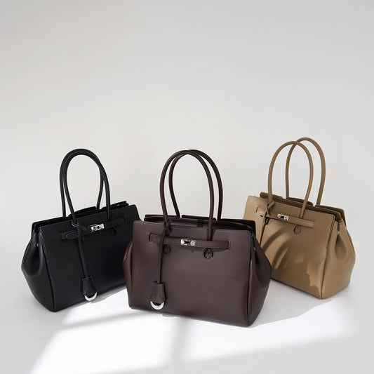 2025 Women's New Tote Bag - Large Capacity Genuine Leather Commuter Bag