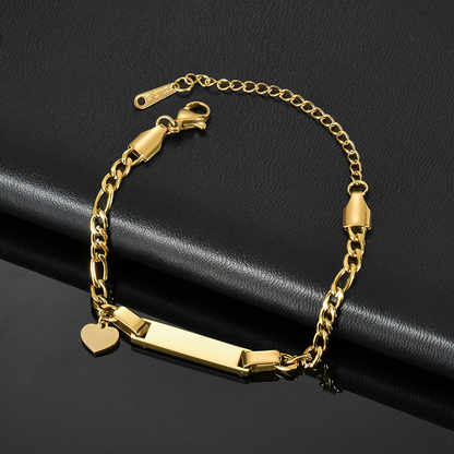 Alitzel Shape Personalized Engraved Bracelet