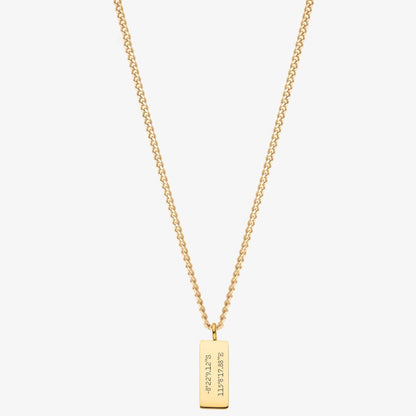 Angus Long Bar DIY Message Necklace