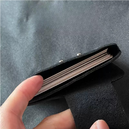 Handcrafted Genuine Leather Business Card Holder - Slim Card Case