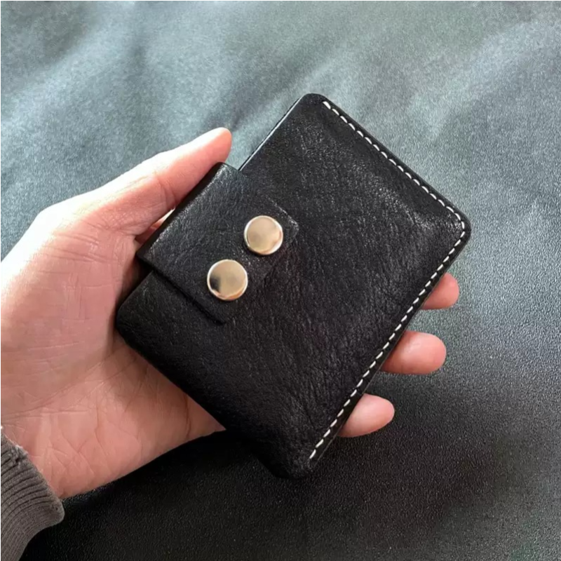 Handcrafted Genuine Leather Business Card Holder - Slim Card Case